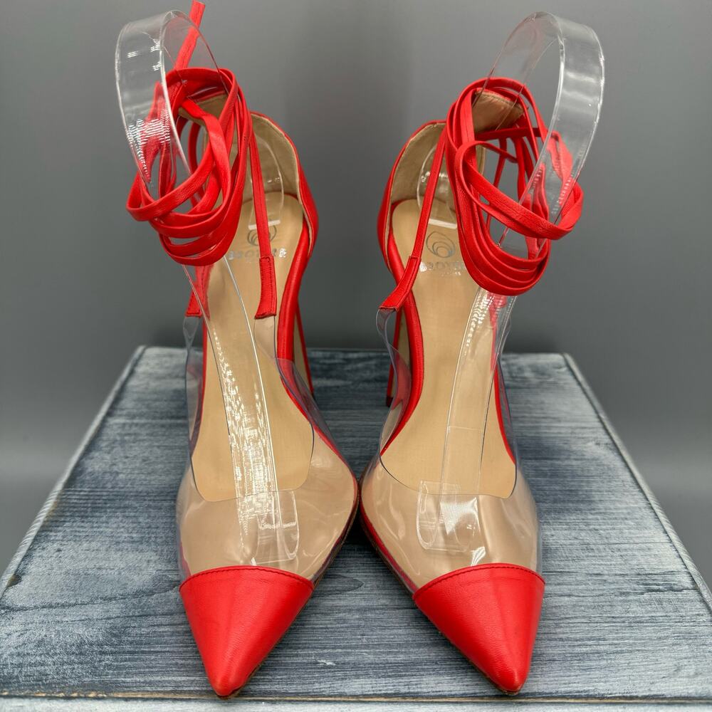 Brother Vellies Red Stiletto Heels - Picture 3 of 10